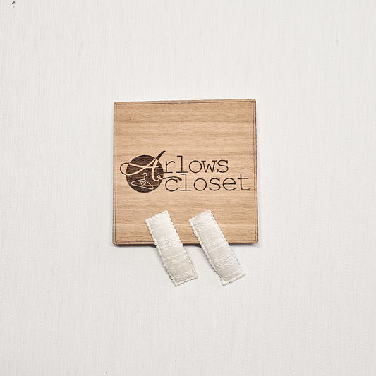 Hair Clips Twin Pack - White