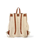 Load image into Gallery viewer, OiOi Natural Canvas Backpack - Chestnut Trim