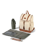 Load image into Gallery viewer, OiOi Natural Canvas Backpack - Chestnut Trim