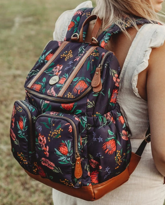 OiOi Back Pack - Floral Botanical