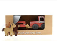 Load image into Gallery viewer, Kaper Kidz - Wooden Truck With Horse Float