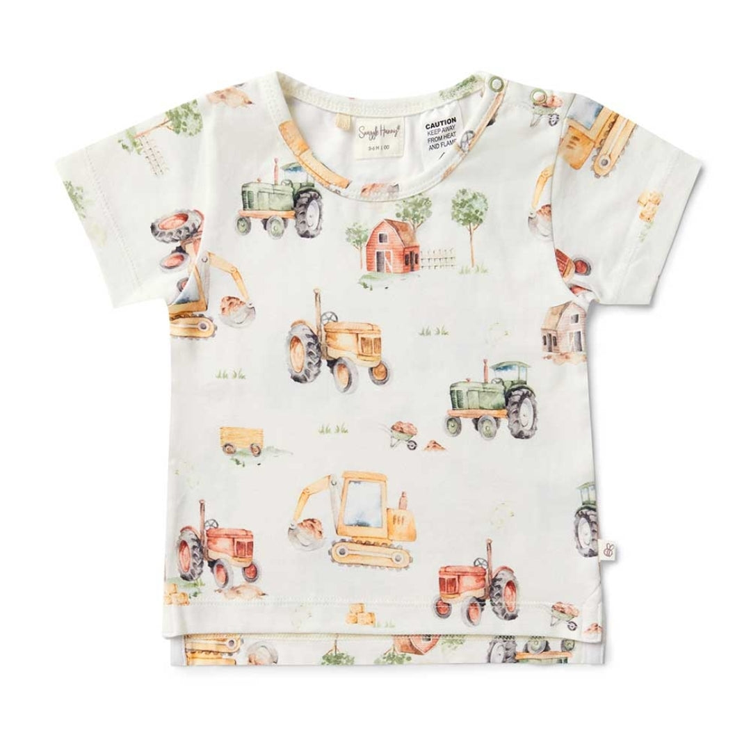Snuggle Hunny Kids - Short Sleeve T-Shirt - Diggers