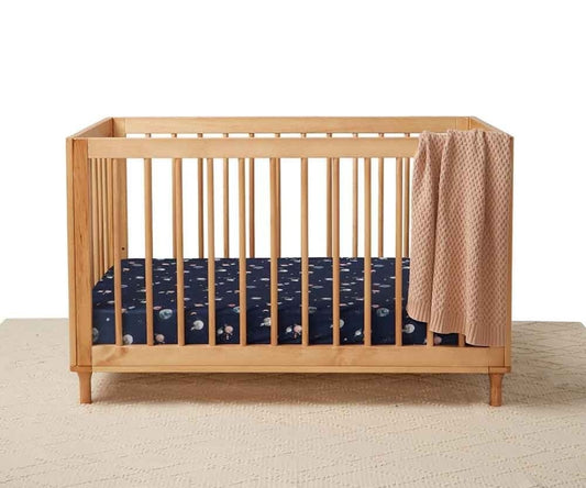 Snuggle Hunny Kids - Fitted Cot Sheet - Milky Way