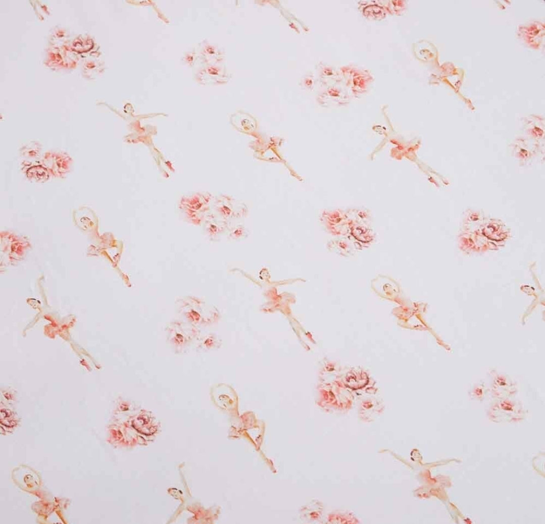 Snuggle Hunny Kids - Fitted Cot Sheet - Ballerina
