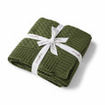 Load image into Gallery viewer, Snuggle Hunny Kids - Organic Diamond Knit Blanket - Olive

