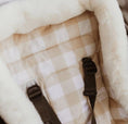 Load image into Gallery viewer, OiOi Cozy Fleece Pram Liner - Beige Gingham
