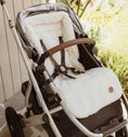 Load image into Gallery viewer, OiOi Cozy Fleece Pram Liner - Beige Gingham