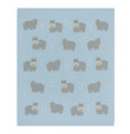 Load image into Gallery viewer, Whimsical Baby Blanket - Hippo/Blue
