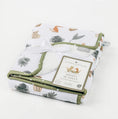 Load image into Gallery viewer, Living Textiles - Jersey Sherpa Blanket - Forest Retreat