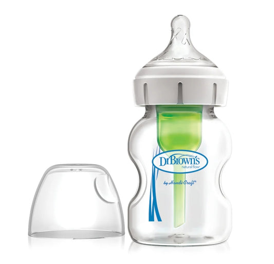 Dr Browns WN Options+ GLASS Bottle With level 1 Teat - 150ml 1Pk