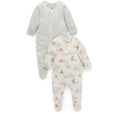 Load image into Gallery viewer, Purebaby - 2Pack Digital Zip Growsuit - Igloo