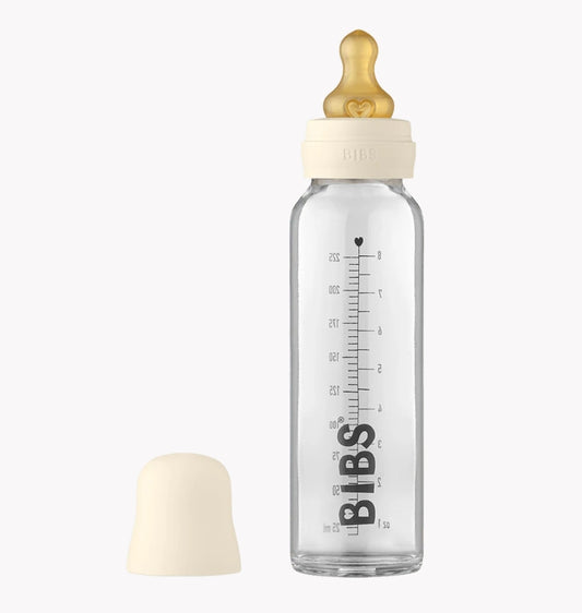 Bibs - 225ml Glass Bottle Set - Ivory