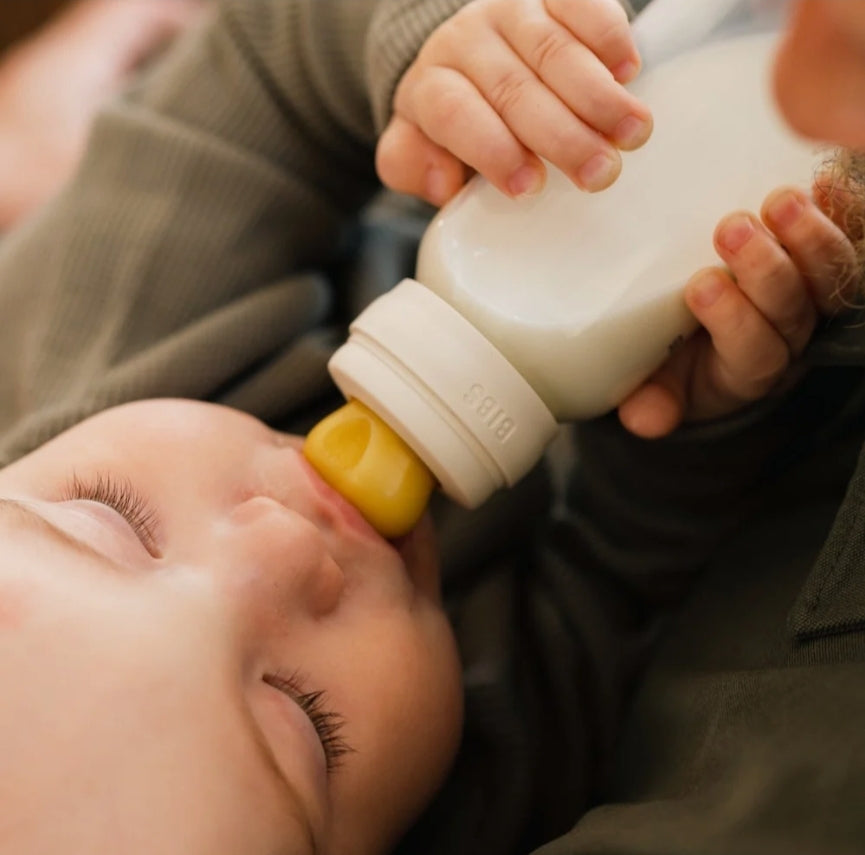 Bibs - 110ml Glass Bottle Set - Ivory