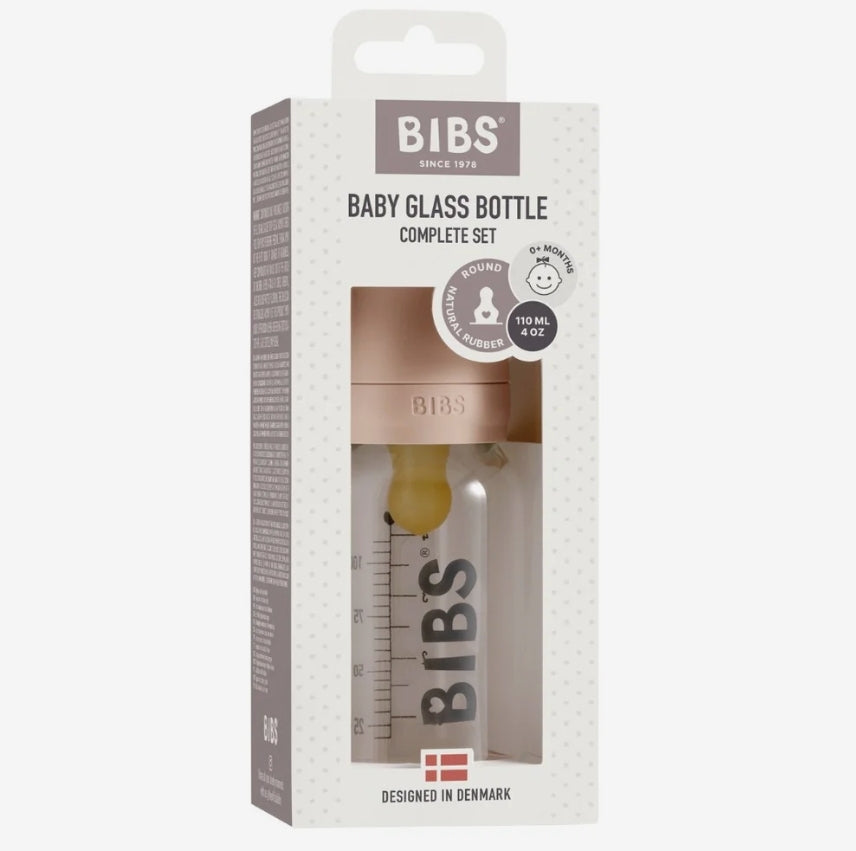 Bibs - 110ml Glass Bottle Set - Blush
