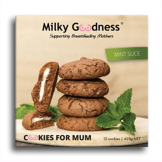 Milky Goodness - Lactation Cookies - Mint Slice
