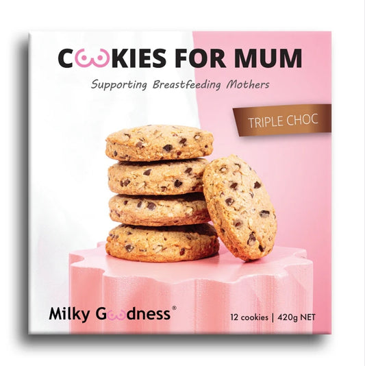 Milky Goodness - Lactation Cookies - Triple Chocolate