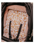 Load image into Gallery viewer, OiOi Cozy Fleece Pram Liner - Peach Paisley