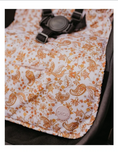 Load image into Gallery viewer, OiOi Cozy Fleece Pram Liner - Peach Paisley