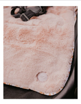Load image into Gallery viewer, OiOi Cozy Fleece Pram Liner - Peach Paisley