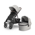 Load image into Gallery viewer, Uppababy - Vista V3 With Bassinet - Pearl Grey Jacquard/Carbon (Savannah)