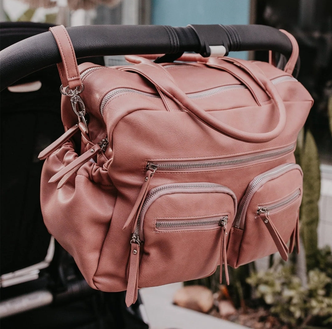 OiOi Vegan Leather  Carry all  - Dusty Rose
