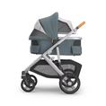Load image into Gallery viewer, Uppababy - Vista V3 With Bassinet - Stone Blue/Silver (Callum)