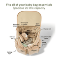 Load image into Gallery viewer, OiOi Nappy Backpack - Beige Nylon