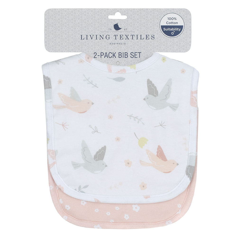 2pk Bibs Ava/Blush Floral