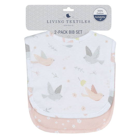 2pk Bibs Ava/Blush Floral