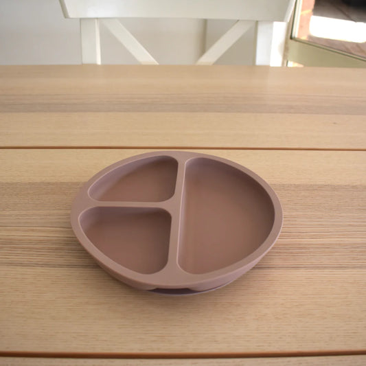 Bella Zailea -  Suction Divider Plate - Dusty Pink