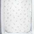 Load image into Gallery viewer, Living Textiles - 2Pk Organic Bedside Sleeper Fitted Sheets - Elephant Play Time