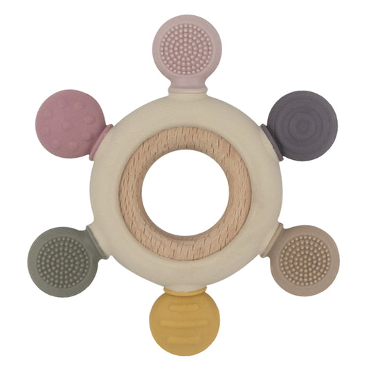 Multi Surface Teething Wheel- Rose