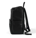 Load image into Gallery viewer, OiOi Faux Leather Multitasker Backpack - Black Dimple