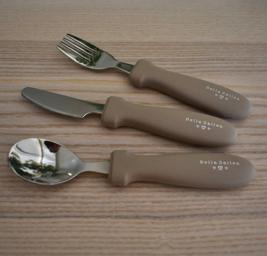Bella Zailea - Stainless Steel Cutlery Set - Taupe
