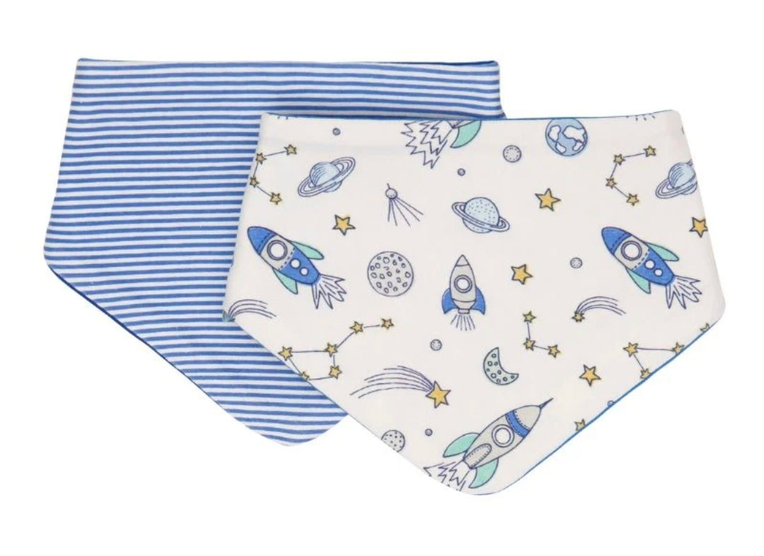 All4Ella - Bandana Bibs 2pk - Blast Off