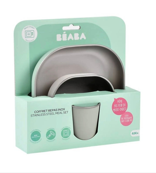 Beaba - Stainless Meal Set - Sage Green