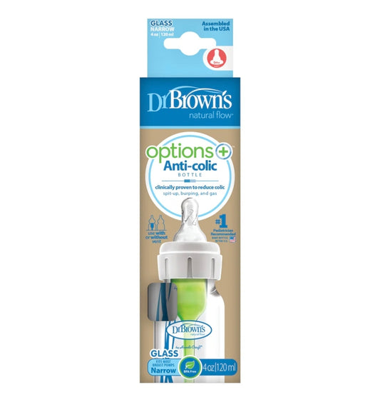Dr Browns Narrow Options + 120ml Glass
