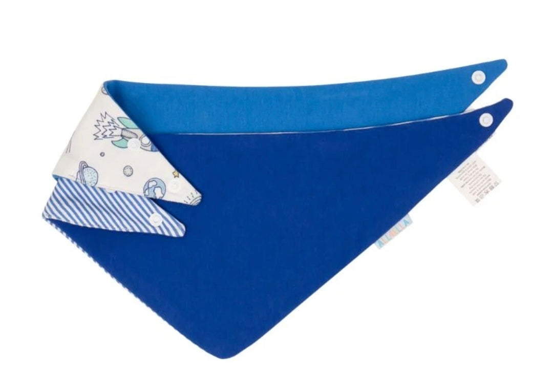 All4Ella - Bandana Bibs 2pk - Blast Off