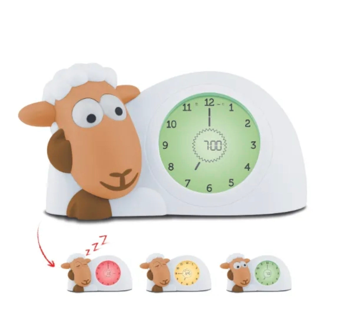 Zazu - Sleep Trainer Clock With Night Light & Alarm - Caramel colour
