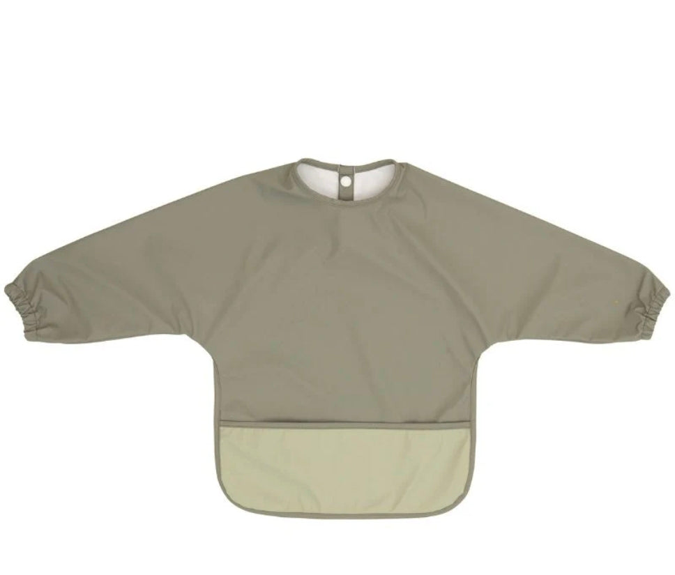 All4Ella Recycled Long Sleeve Bib - Sage