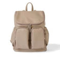 Load image into Gallery viewer, OiOi Vegan Leather Nappy Backpack - Oat Dimple