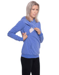 Load image into Gallery viewer, Mama Clothing - Mama Breastfeeding Hoodie - Blue