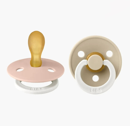 Bibs Pacifier - SYMMETRICAL TEAT - Blush GLOW/Vanilla GLOW