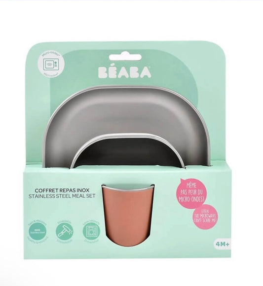 Beaba - Stainless Meal Set - Terracotta