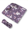 Load image into Gallery viewer, Snuggle Hunny Kids - Organic Jersey Wrap Set - Midnight Swan