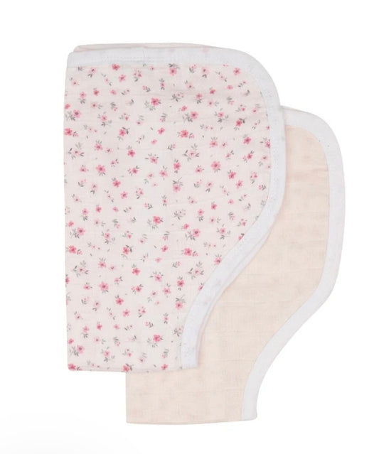 All4Ella - Burp Bibs 2pk - Pink Petals