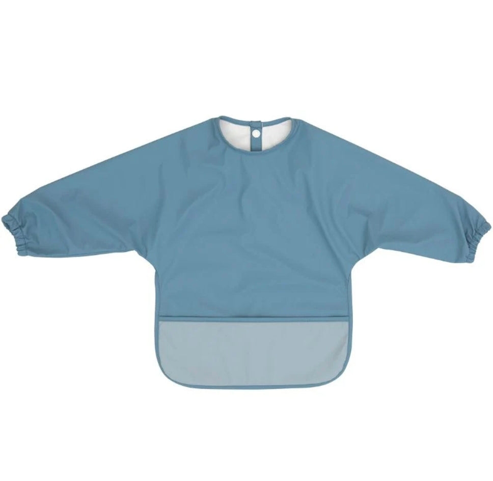 All4Ella Recycled Long Sleeve Bib - Blue