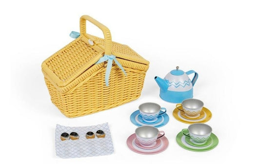 BigJigs - Picnic Set In Basket - 19pcs