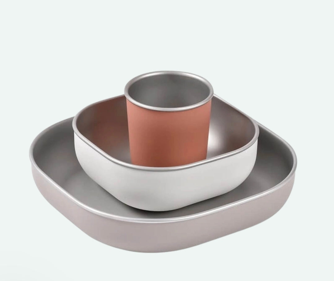 Beaba - Stainless Meal Set - Terracotta
