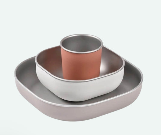 Beaba - Stainless Meal Set - Terracotta